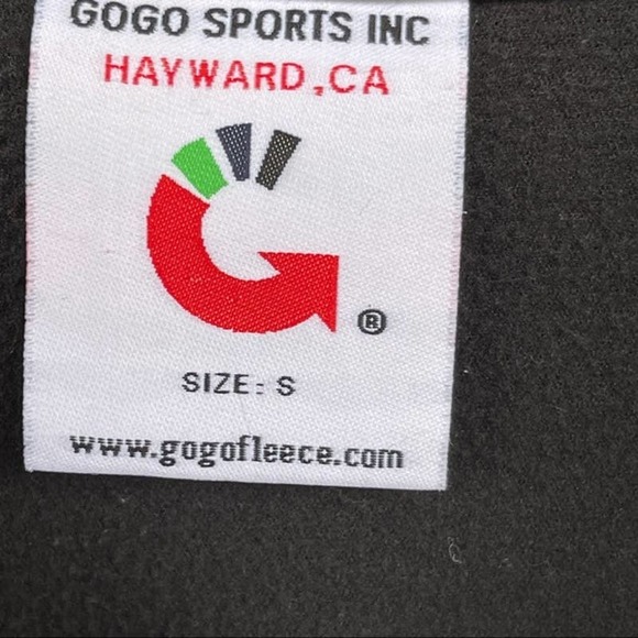 San Francisco Jacket Adult Small Black White Full Zip Embroidered Track Pockets - Picture 5 of 6